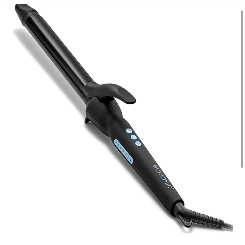 Bio Ionic Black Curling Iron 1.5 long barrel